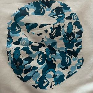BapexKaws blue camo sweatshirt